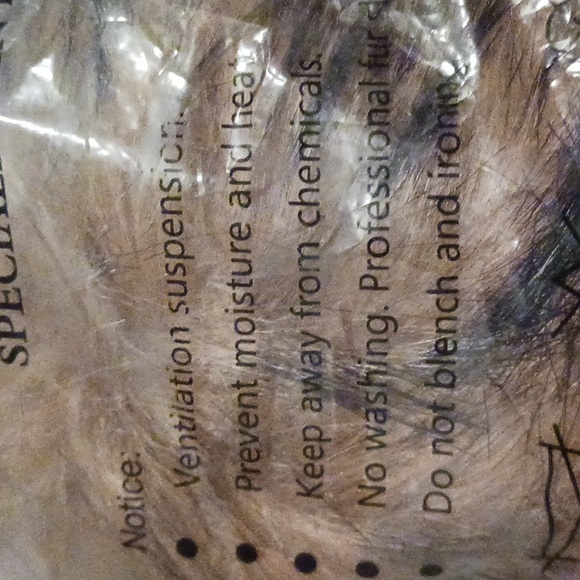 FUR slides, VALPEAK, cruelty free, brown & black faux fur size 10 - Picture 5 of 6